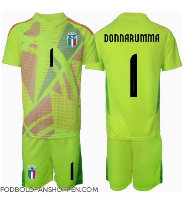 Italien Gianluigi Donnarumma #1 Målmand Hjemmebanetrøje Børn EM 2024 Kortærmet (+ Korte bukser)